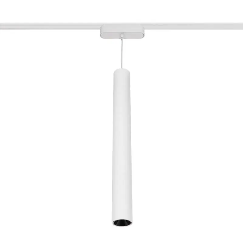 Spot LED Suspendu sur Rail Magnétique 25mm Extra-Plat 7W 48V Quartz Blanc