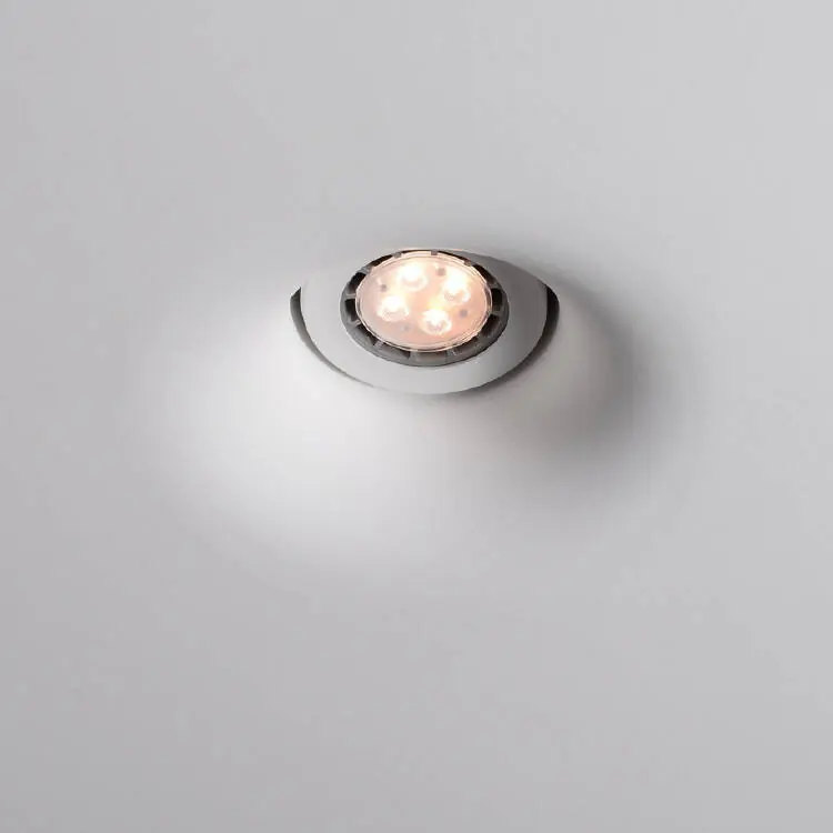 Collerette Downlight Intégration Plâtre/Pladur pour Ampoule LED GU10/GU5.3 Coupe 207x207 mm UGR17