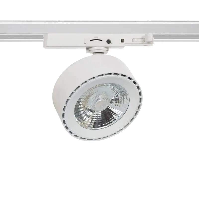 Spot LED sur Rail Triphasé 30W Onuba CCT Sélectionnable Blanc