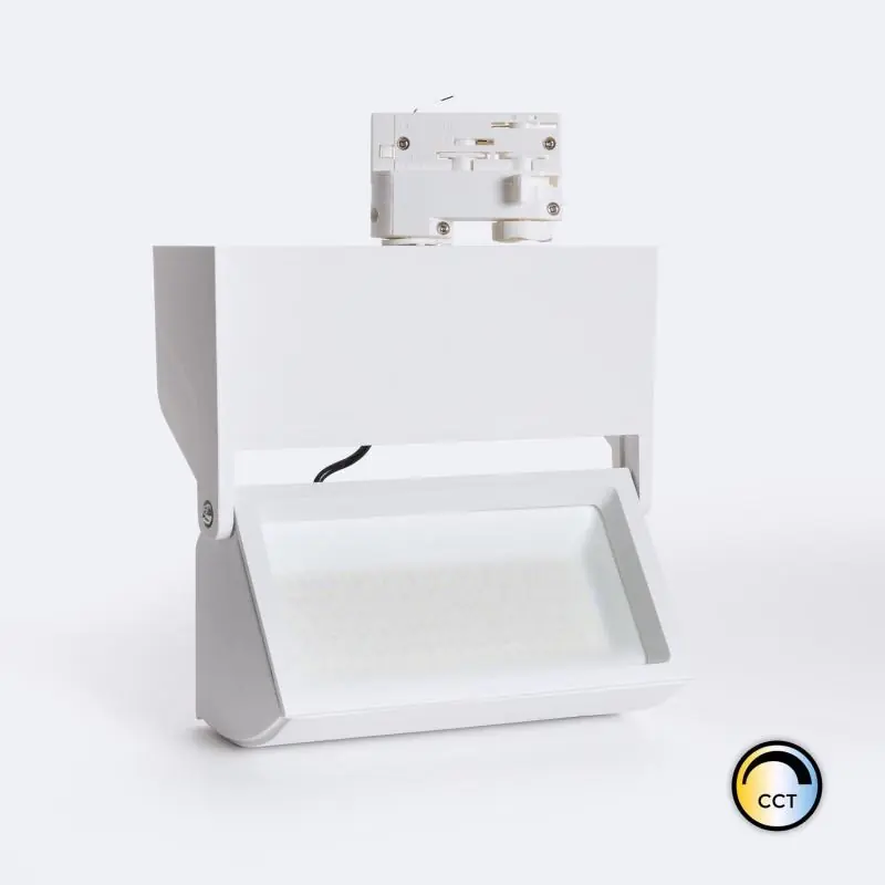 Spot LED sur Rail Triphasé 38W Piero CCT Sélectionnable