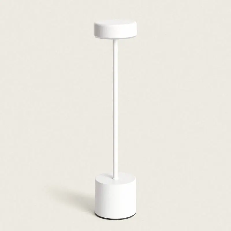 Lampe à Poser LED Portable avec Batterie USB Rechargeable Métal Zimba