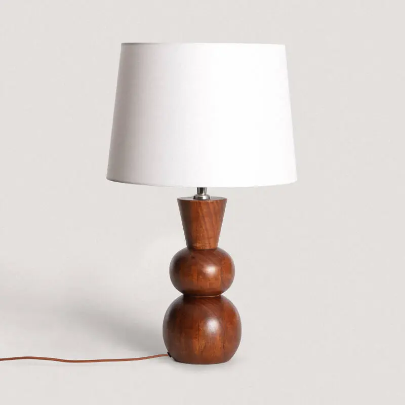 Lampe à Poser Bois Vinda ILUZZIA