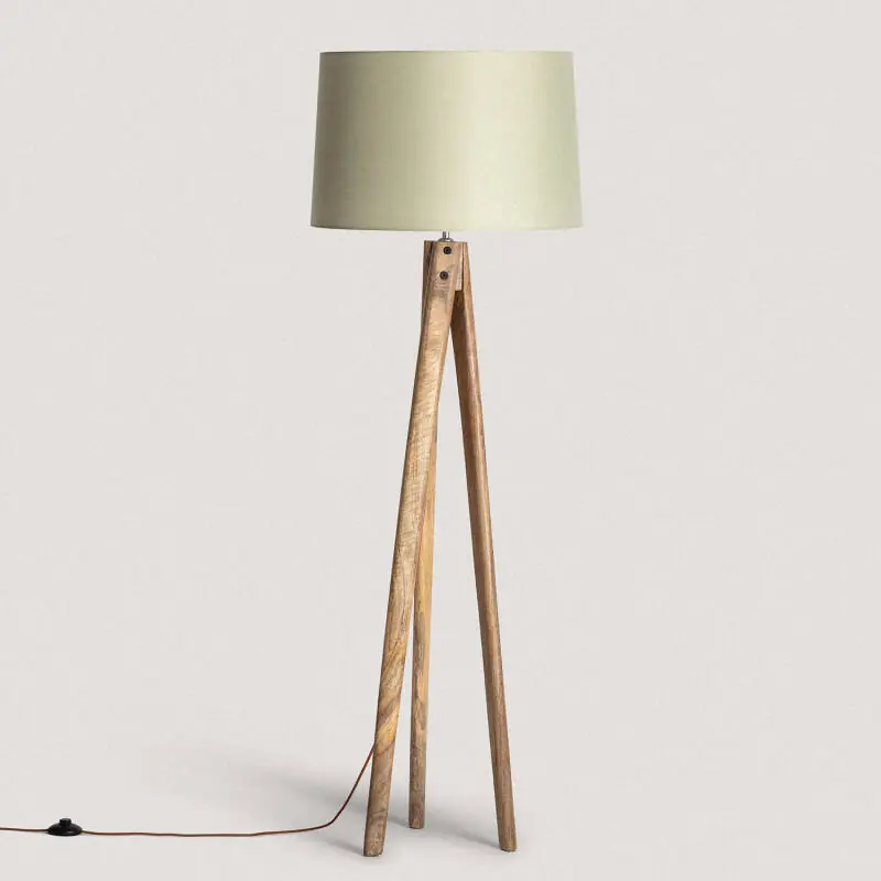 Lampadaire en bois Kumar ILUZZIA