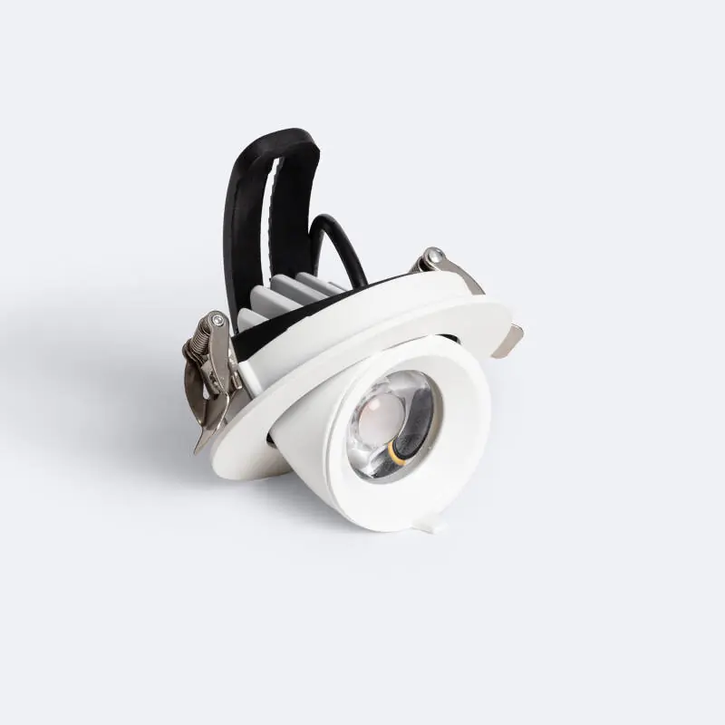 Downlight LED 10W Rond Orientable Chip OSRAM CCT Sélectionnable 120 lm/W LIFUD Coupe Ø 80 mm