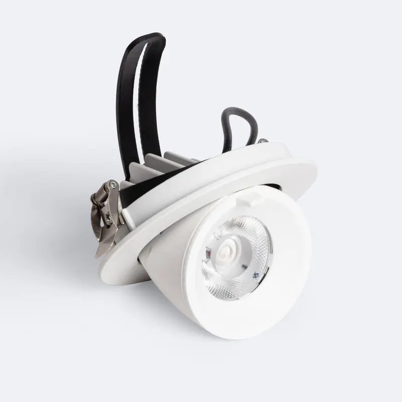 Downlight LED 15W Rond Orientable Chip OSRAM CCT Sélectionnable 120 lm/W LIFUD Coupe Ø 100 mm