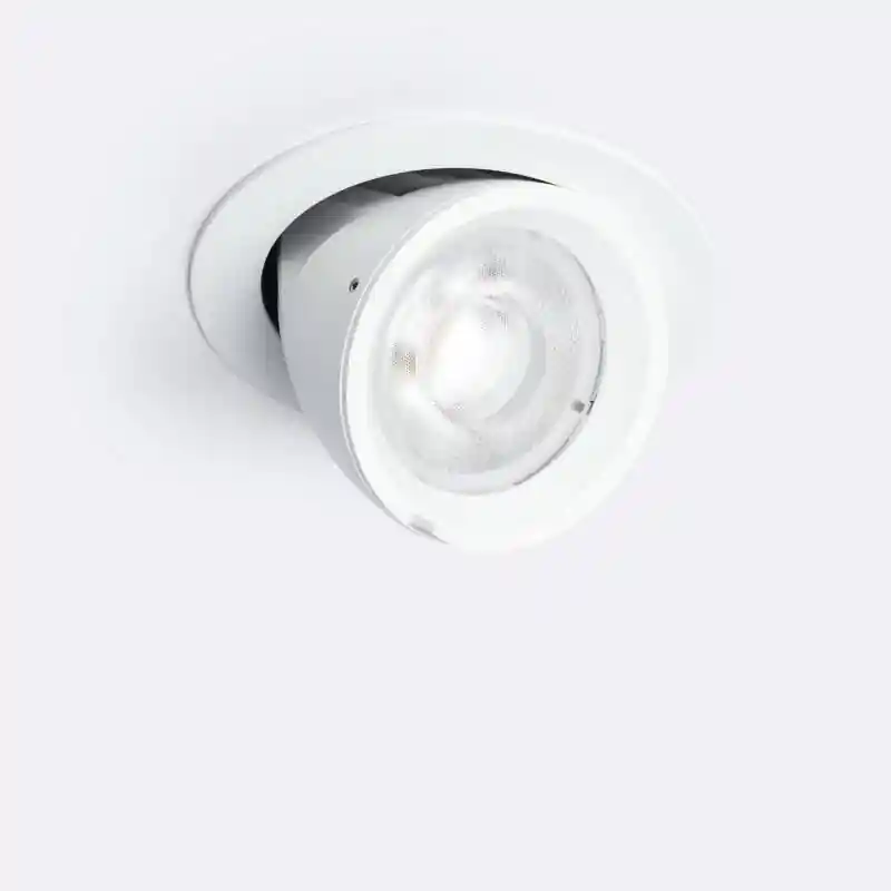 Downlight LED 24 W circulaire orientable puce OSRAM 38° CCT 120 lm/W LIFUD Coupe Ø 120 mm