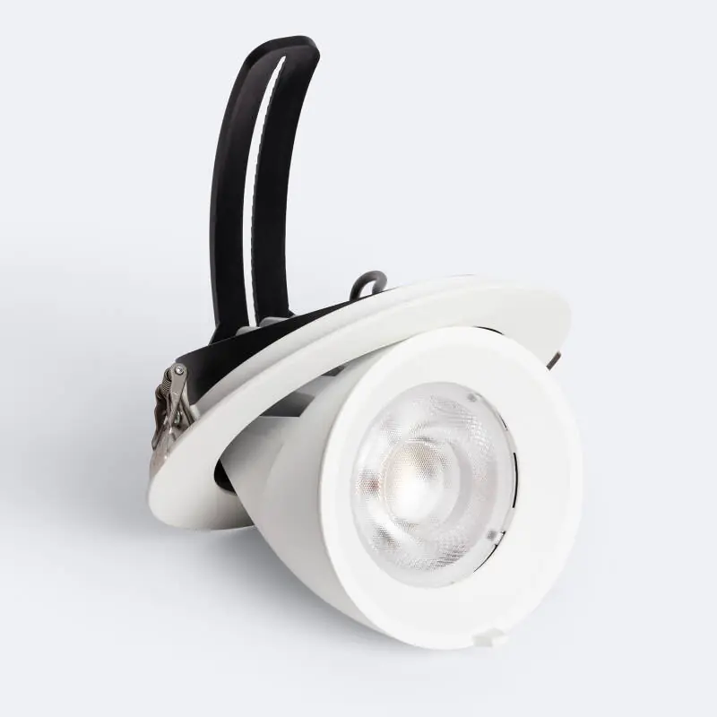 Downlight LED Rond Orientable 30W 36º Puce OSRAM CCT 120 lm/W LIFUD Coupe Ø 140 mm