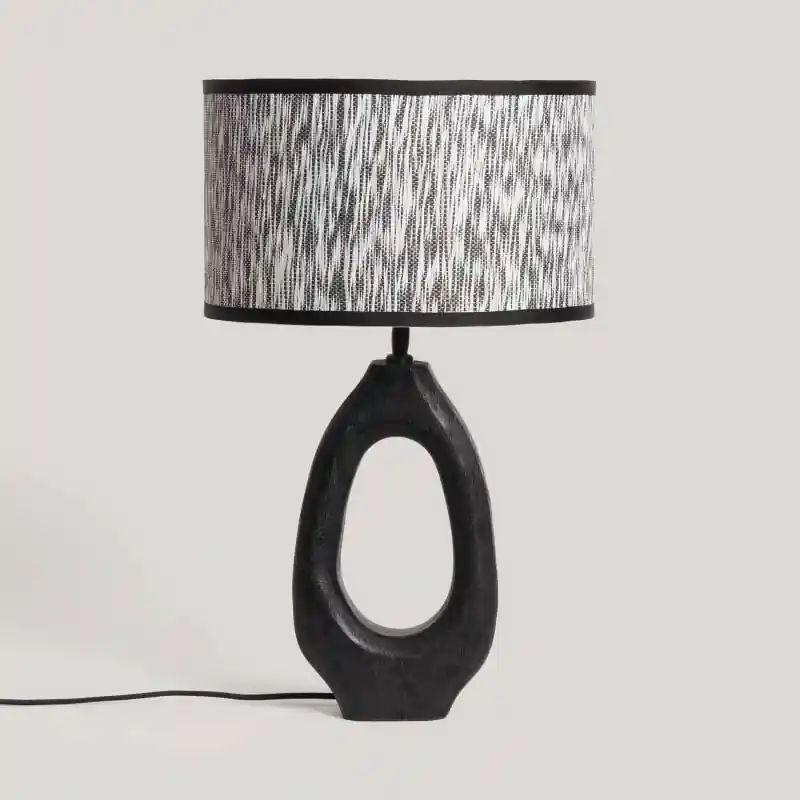 Lampe à Poser Bois Black Darshan ILUZZIA