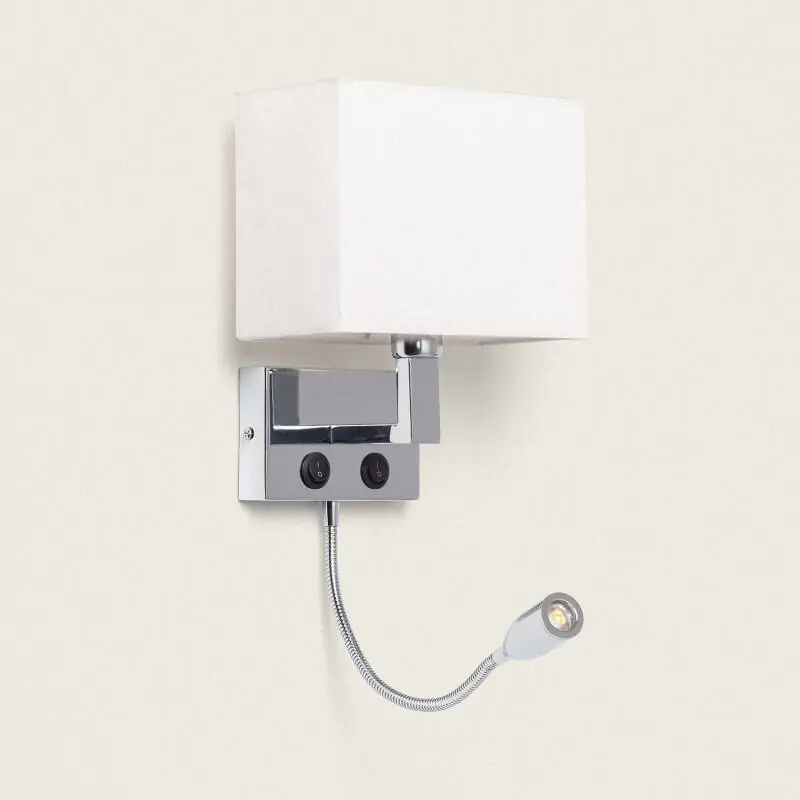 Applique Murale Métal avec Flex LED de Lecture Waldorf