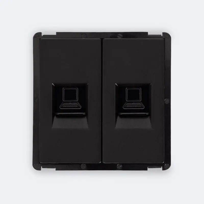 Prise Internet RJ45 Cat 6 Double Modern