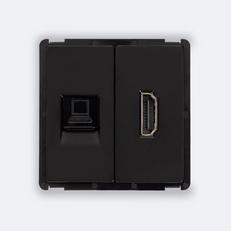 Prise Internet RJ45 CAT 6 + HDMI Modern
