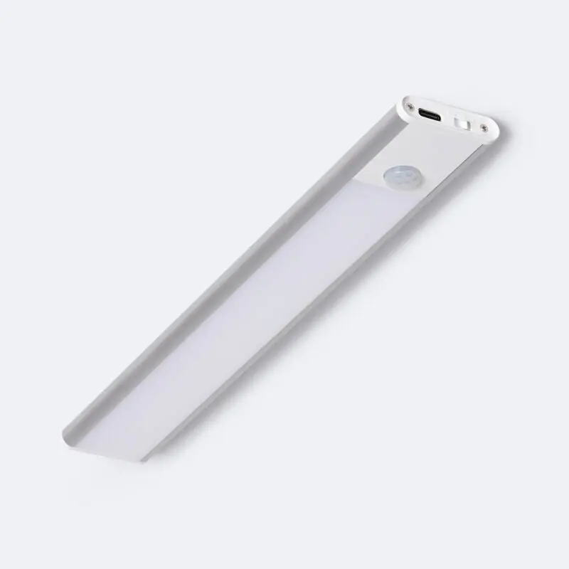 Barre LED 25cm avec Détecteur de Mouvement et Batterie Rechargeable USB C