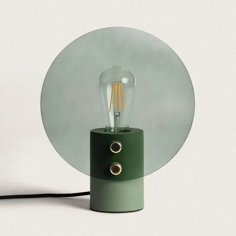 Lampe à Poser Métal et Verre Katia