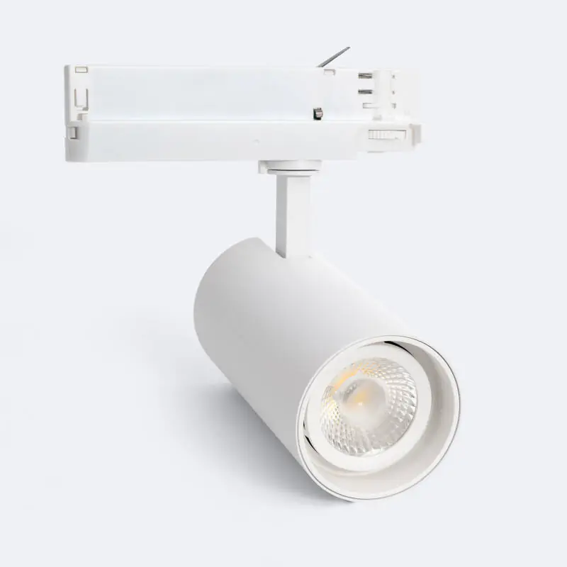 Spot LED sur Rail Triphasé 30W Fasano Dimmable Blanc