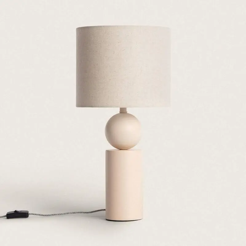Lampe à Poser Céramique et Tissu Rahma