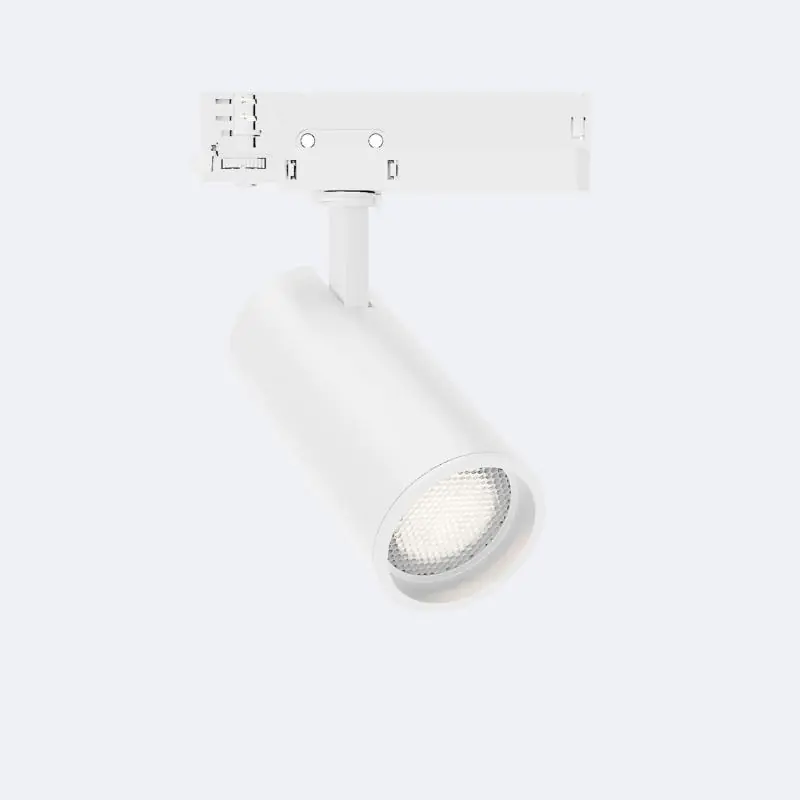 Spot LED Fasano Anti-éblouissement 30W pour Rail Triphasé Dimmable Blanc