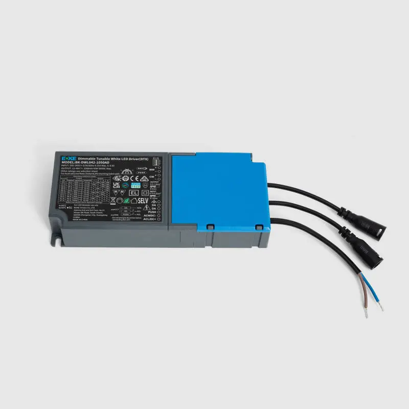 Driver BOKE Dimmable CCT DALI/PUSH 200-240V No Flicker Sortie 12-42V 600-1050mA 42W BK-DWL042