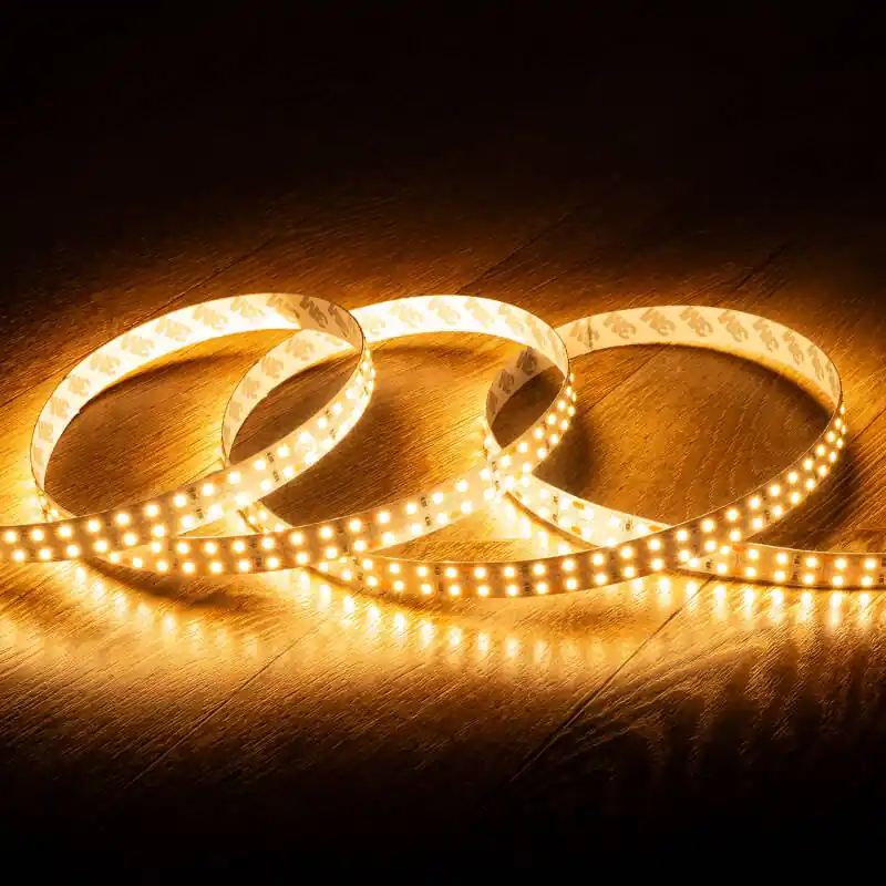Ruban LED 12V SMD 204 LED/m 5m 18W/m 1700lm/m Double Largeur 16mm Coupe tous les 3cm IP20