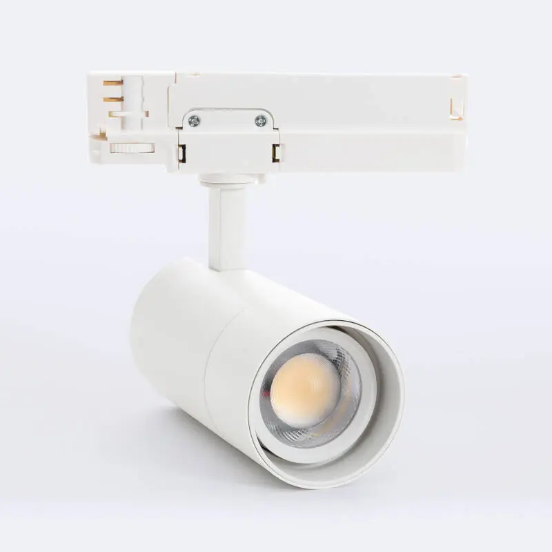 Spot LED sur Rail Triphasé 20W Wild CCT Sélectionnable Multi-Angle 24-60º