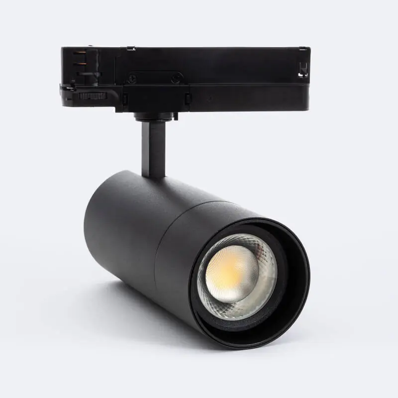Spot LED sur Rail Triphasé 30W Wild CCT Sélectionnable Multiangle 24-60º