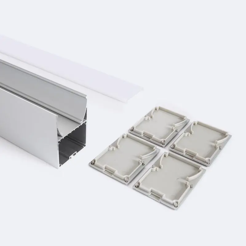 Profilé Aluminium Suspendu 2 m pour Rubans LED jusqu‘à 22 mm