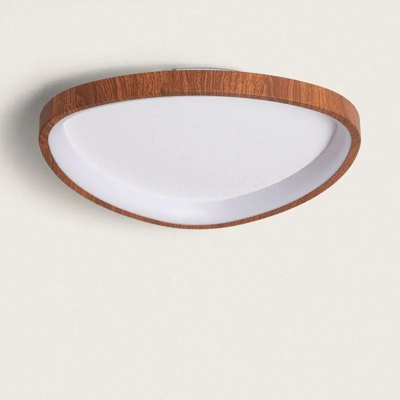 Plafonnier LED 20W Ovale Aluminium Ø420 mm CCT sélectionnable Owen