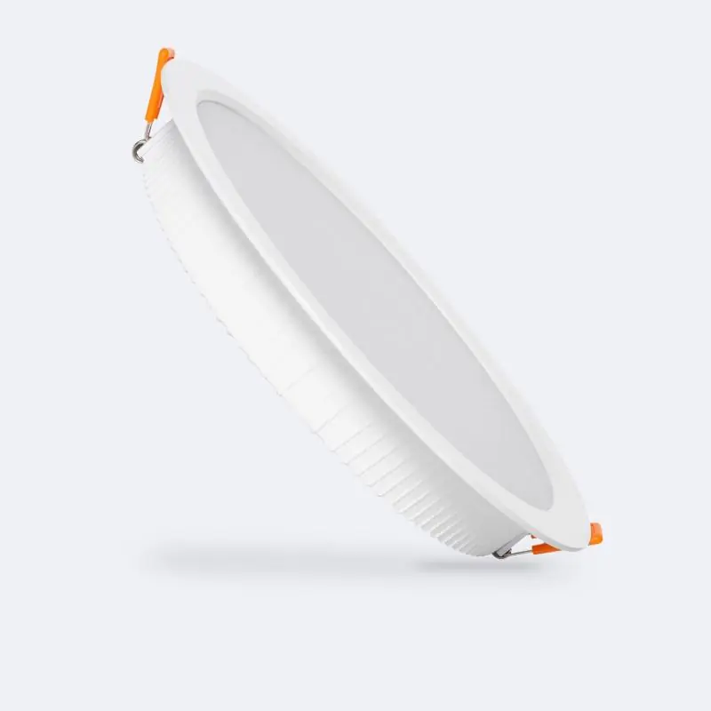 Downlight LED 24W Rond Chip OSRAM Aero 110 lm/W LIFUD Coupe Ø 200 mm