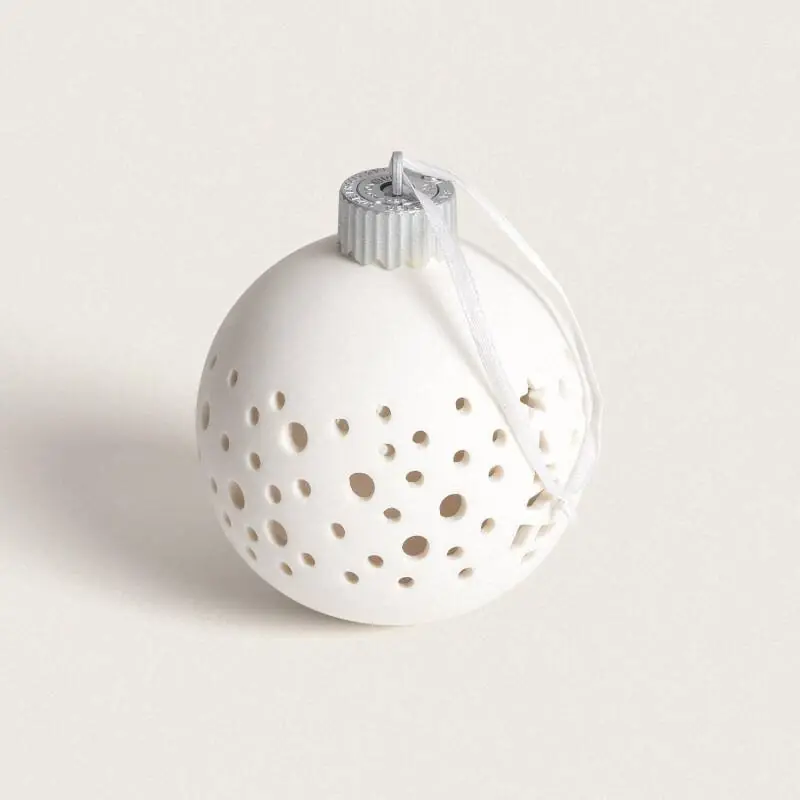 Boule Noël LED Porcelaine avec Piles Estella