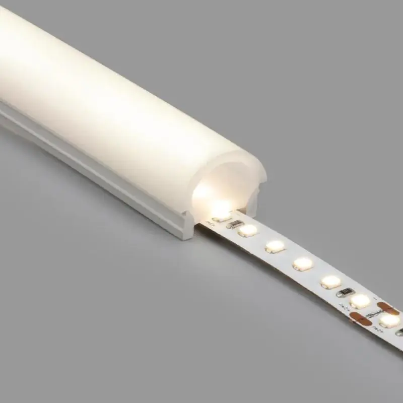 Profilé Néon SFLEX 24x18 Semi-Circulaire Courbe Verticale pour Rubans LED IP20 jusqu‘à 15 mm
