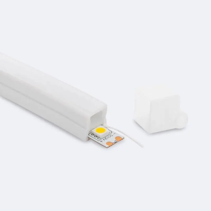 Profilé Néon SFLEX 12x12 Courbe Verticale pour Rubans LED IP20 jusqu‘à 8 mm