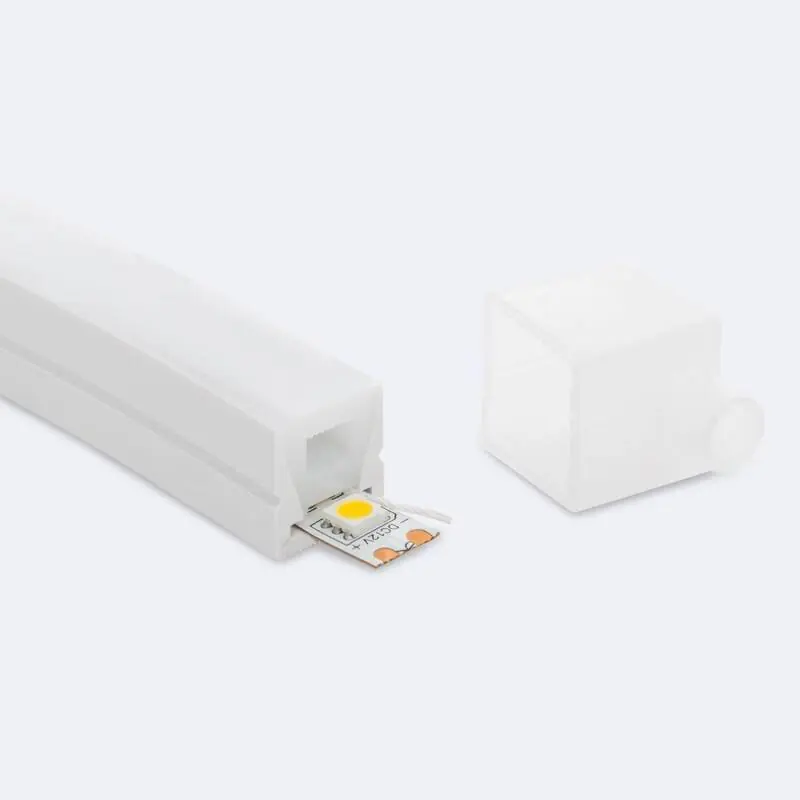 Profilé Néon SFLEX 16x16, en Saillie/Encastrable Courbe Vertical pour Ruban LED IP20 jusqu‘à 11 mm