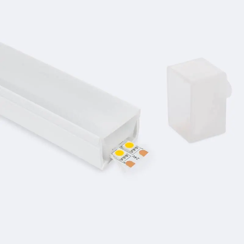 Profilé Néon SFLEX 30x20 Courbe Verticale pour Rubans LED IP20 jusqu‘à 17,5 mm
