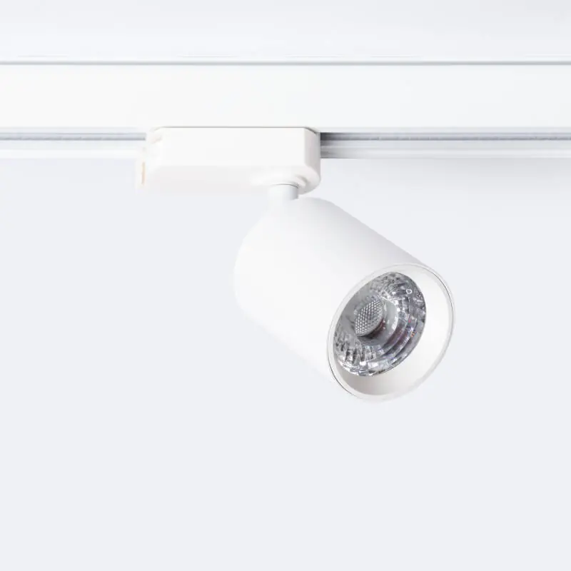 Spot LED sur Rail Monophasé 10W Mallet Dimmable Blanc