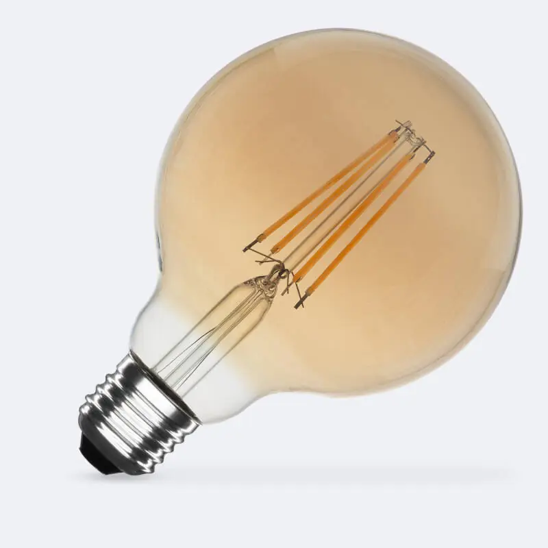Ampoule LED Filament E27 8W 750 lm G95 Gold