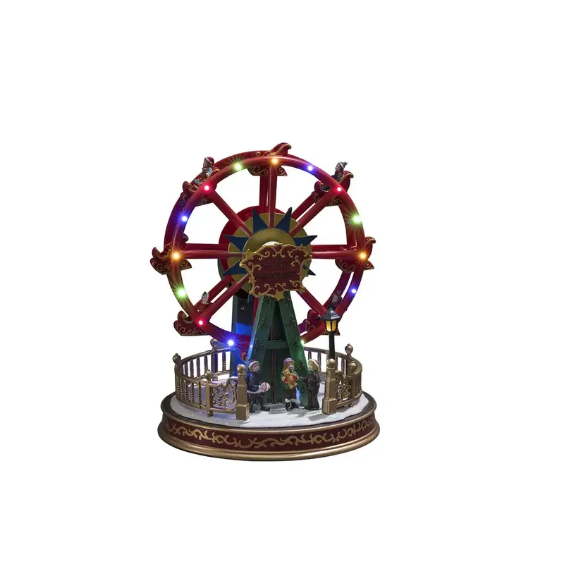 Décoration De Noël Mécanique Avec Grande Roue 30cm