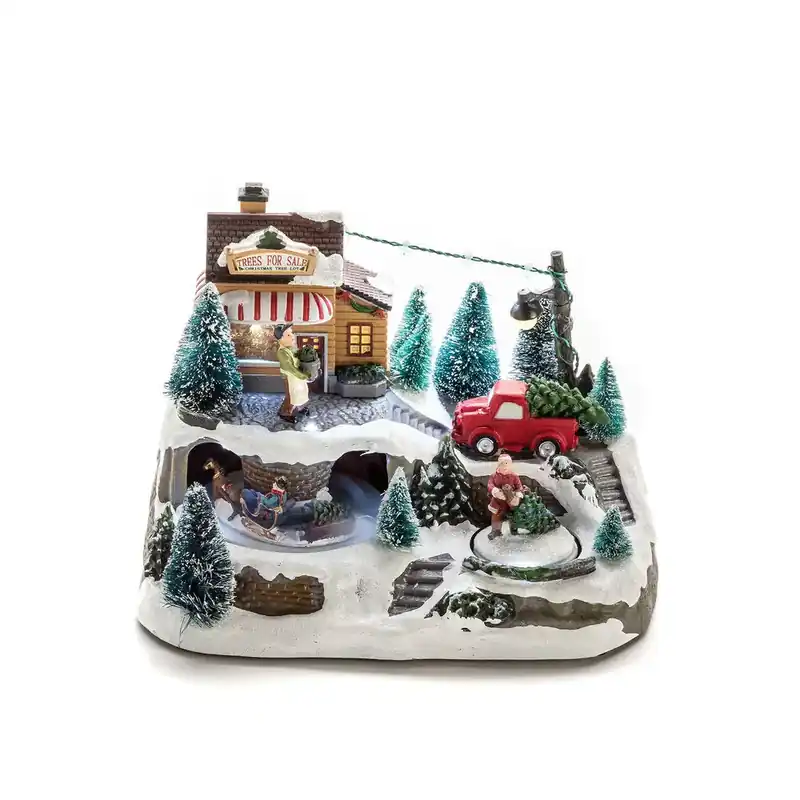 Décoration De Noël Mécanique Avec Vente De Sapins De Noël 17cm