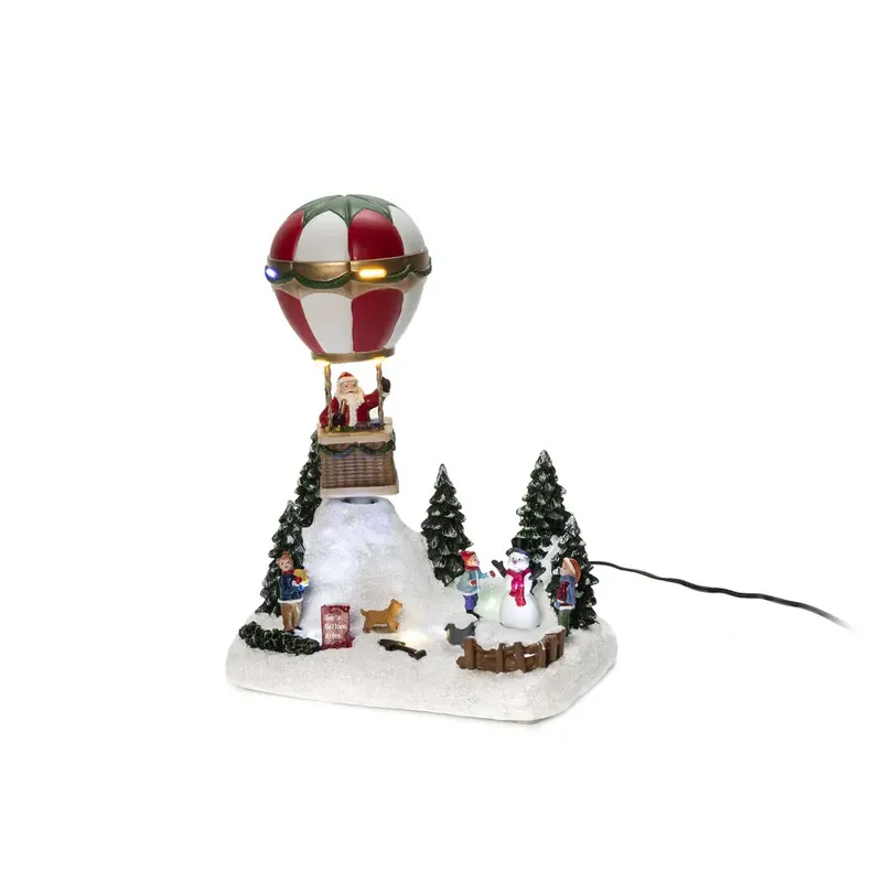 Décoration De Noël Mécanique Avec Montgolfière