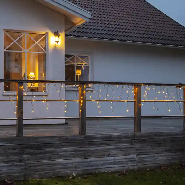 Guirlande Lumineuse En Glaçons Golden Warm White 24m