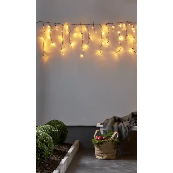 Guirlande Lumineuse En Glaçons Golden Warm White 6m