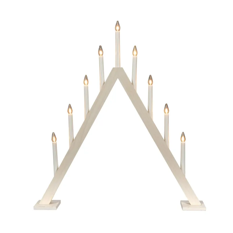 Wooden Candelabra 9 Lights
