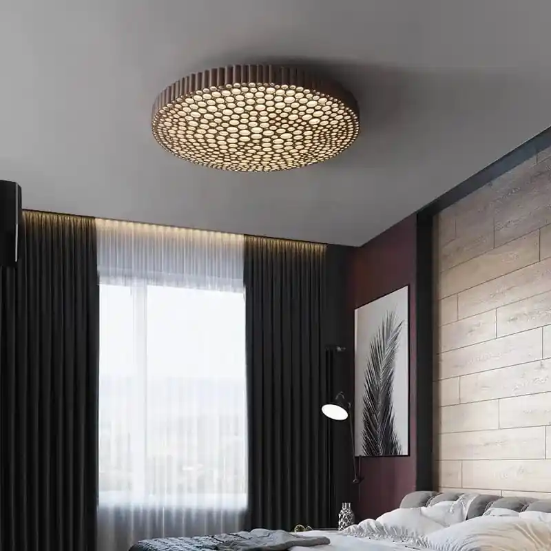 Plafonnier LED Design en Nid d'Abeille pour une Décoration Créative