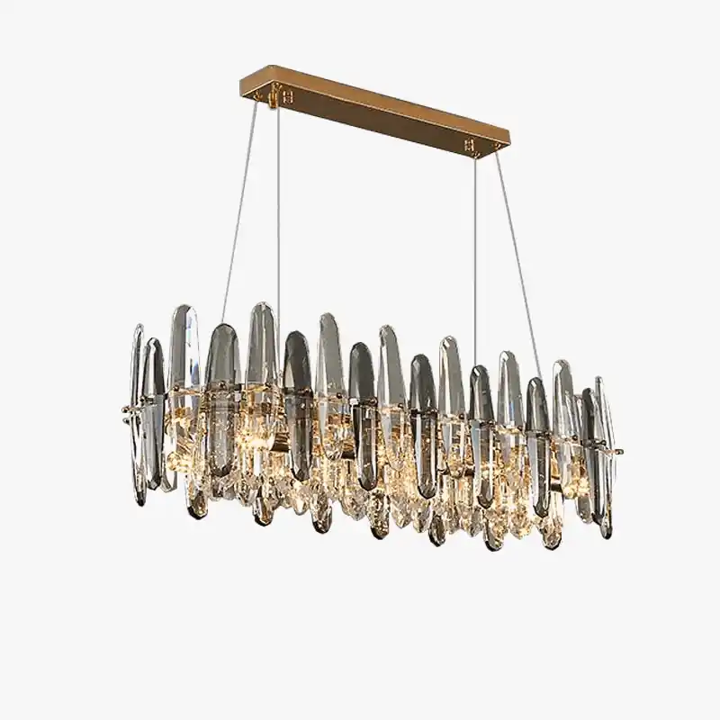 Lustre LED de Luxe en Cristal K9 et à Intensité Variable pour Décoration de Noël 2024