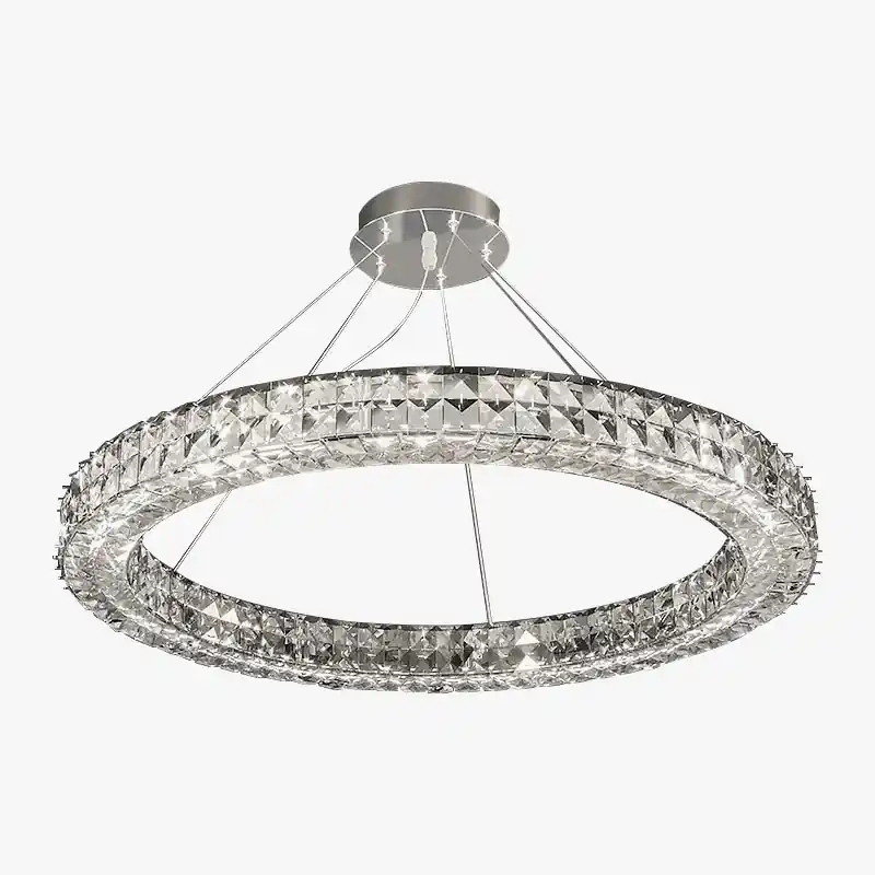 Lustre en cristal design de luxe - Collection Éclat Moderne
