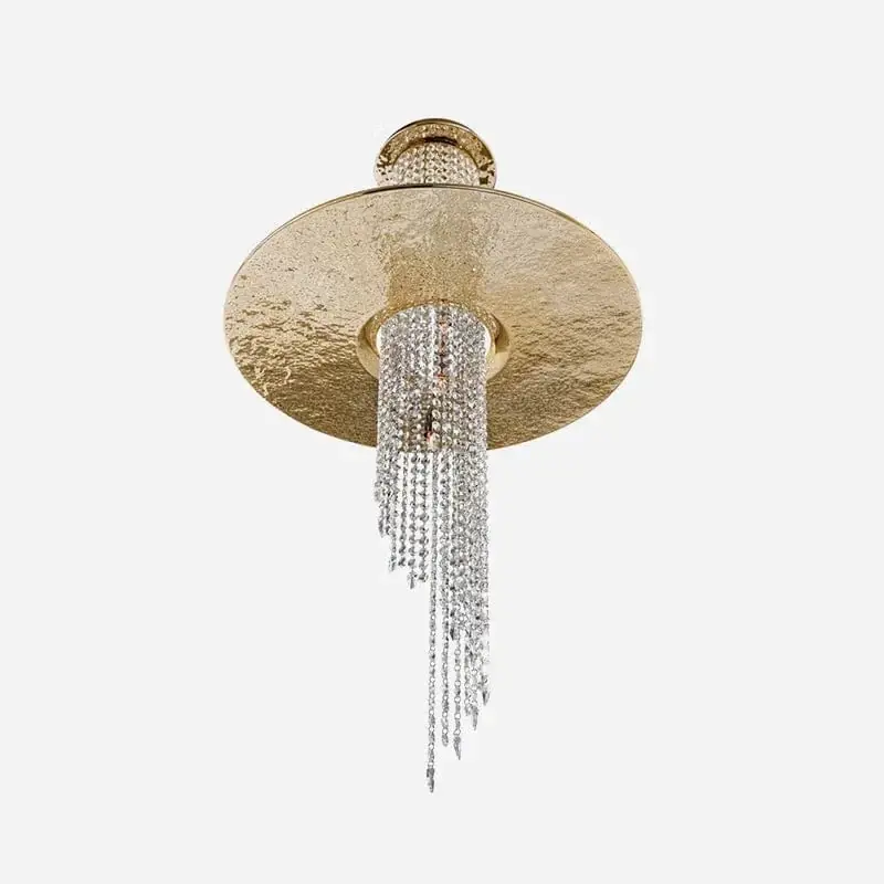 Lustre en cristal moderne pour villa de luxe