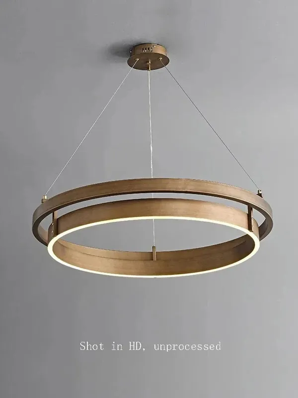 Lustre Créatif 2024 Design Bronze avec Suspension LED Main