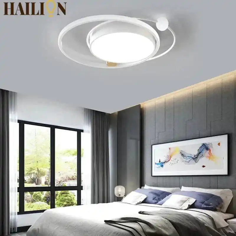 Lustre LED moderne avec intensité variable pour intérieur