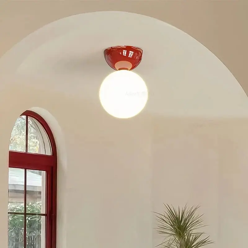 Plafonnier Bauhaus Série Crème - Style Médiéval Simplifié