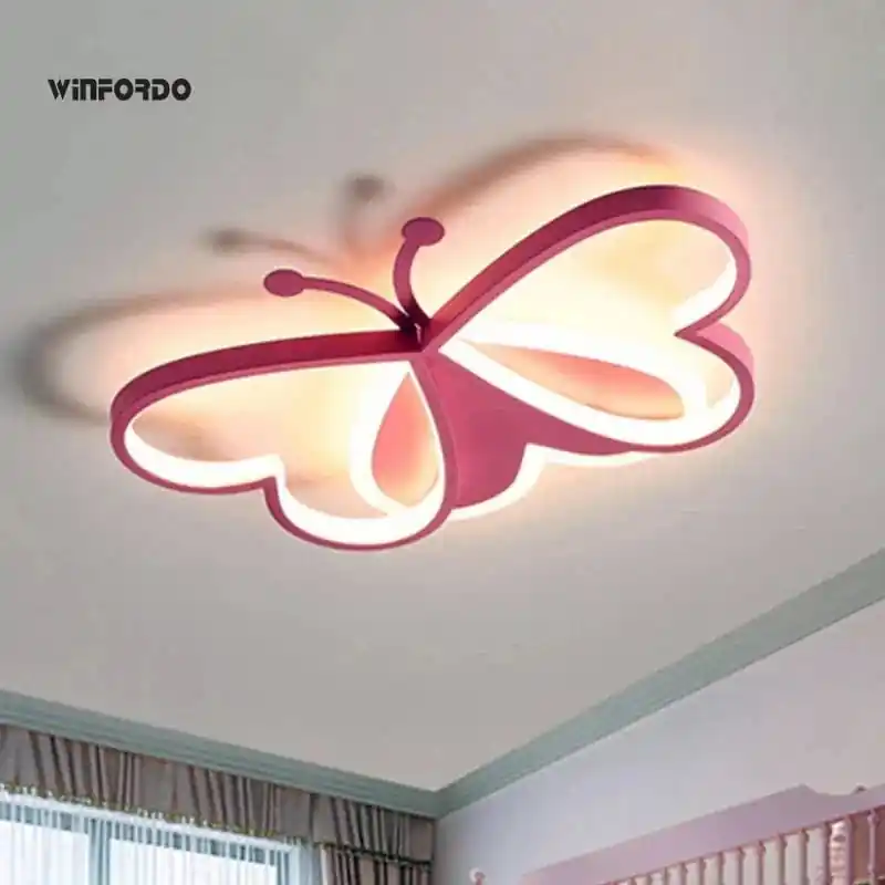 Lustre Winfordo LED Papillon 2024 avec Intensité Réglable pour Enfants