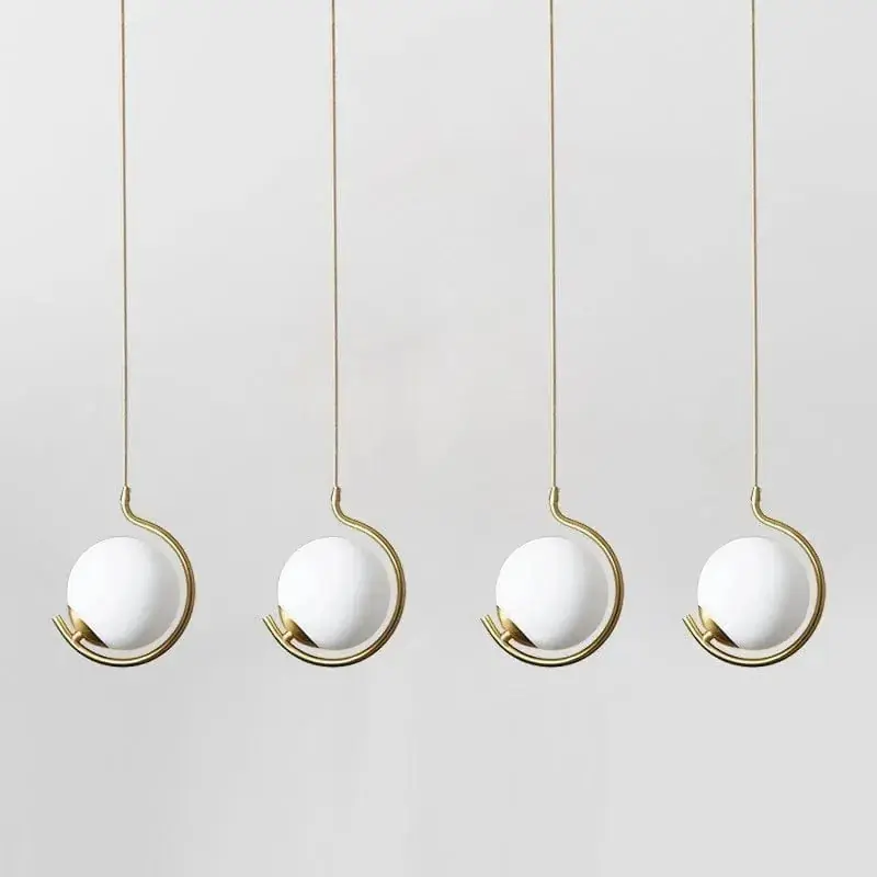 Suspension LED en verre design contemporain - Luminaire décoratif haut de gamme