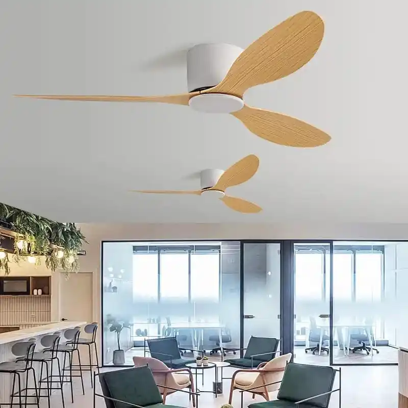 Ventilateurs de plafond modernes avec télécommande | Design minimaliste | Sans lumière
